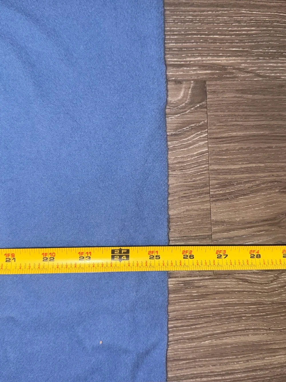 Rykiel Homme Large Rectangle 100% Wool Scarf Made in France Blue Fringe